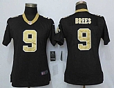 Women Nike New Orleans Saints #9 Drew Brees Black Vapor Untouchable Limited Jersey,baseball caps,new era cap wholesale,wholesale hats